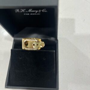 MICHAEL Michael Kors Gold Plated Buckle Ring
